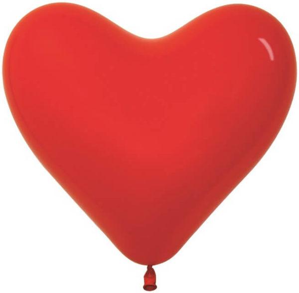 Сердце Красный, пастель, 30 см